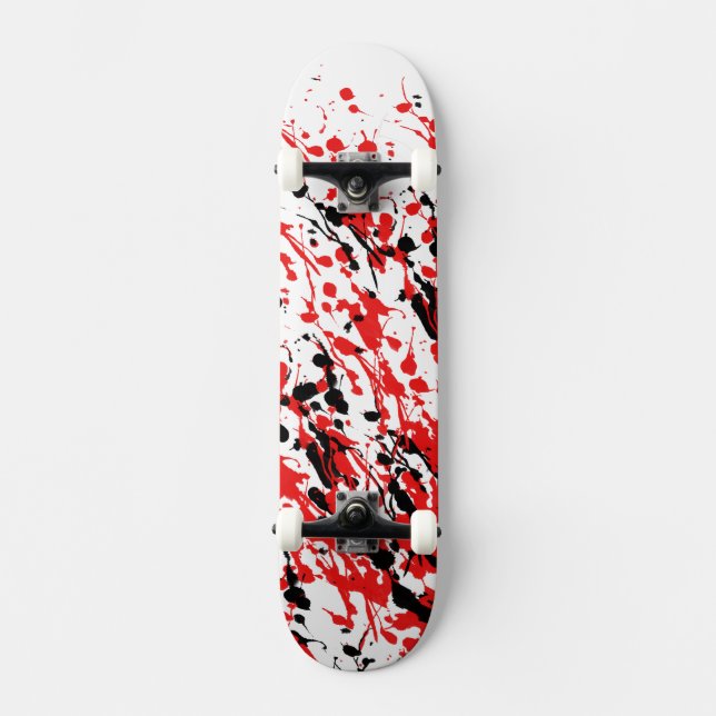 Abstract Splash and Drip Skateboard Deck (Front)