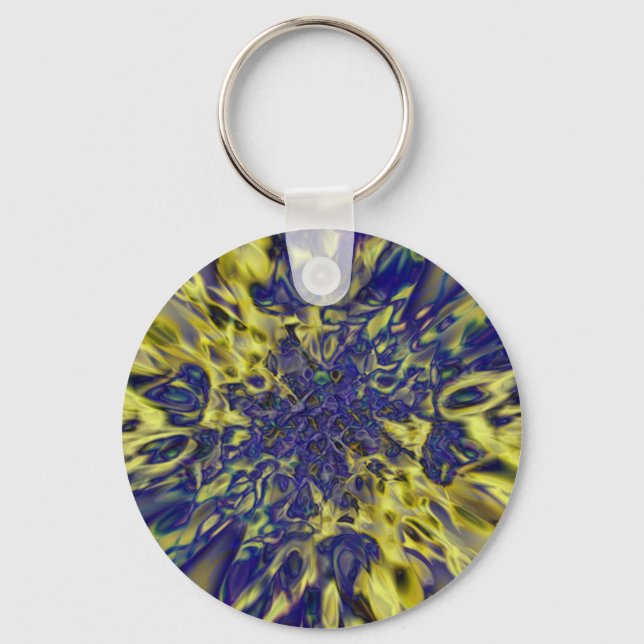 Abstract splash background keychain (Front)