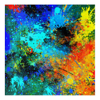 Abstract Splash Painting Acrylic Print