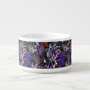 Abstract splatter brush modern stylishly fashionab bowl
