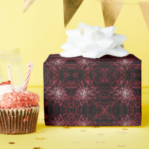 Abstract Splatter Dots Of Pinks And Reds Pattern Wrapping Paper
