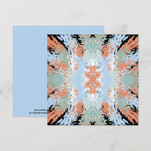 Abstract Split Ends Pattern And Soft Pastels Card