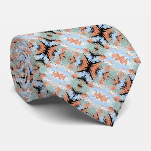 Abstract Split Ends Pattern With Pastel Colors Art Neck Tie