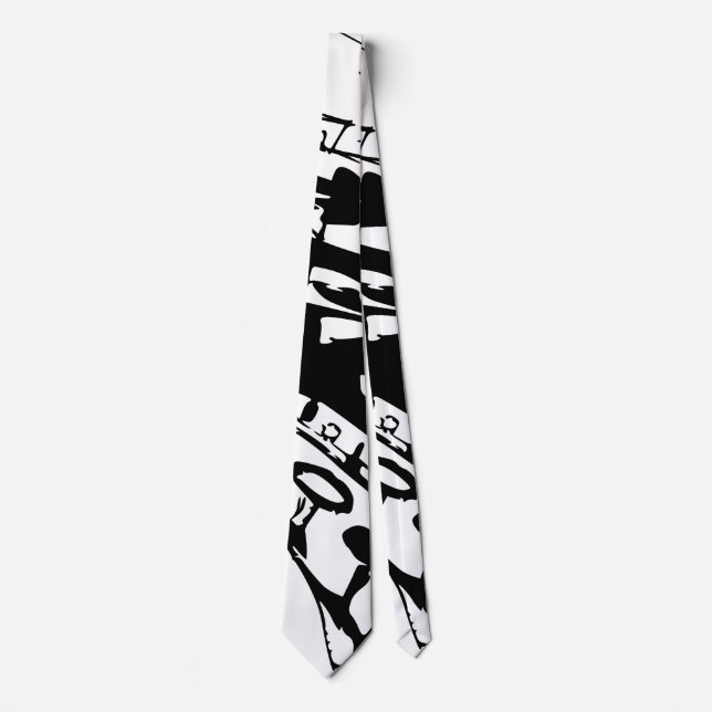ABSTRACT SPORTS BAR NECK TIE (Front)