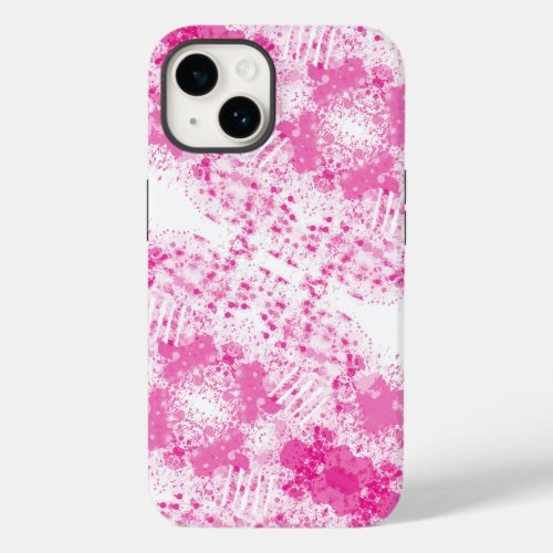 Abstract Spray of Pink Paint Case_Mate iPhone 14 Case