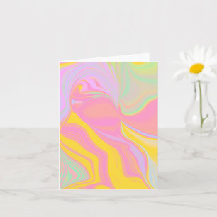 Abstract Spring Sunrise Card