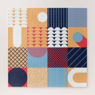 Abstract square artwork: geometric design. jigsaw puzzle
