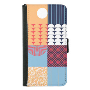 Abstract square artwork: geometric design. samsung galaxy s5 wallet case