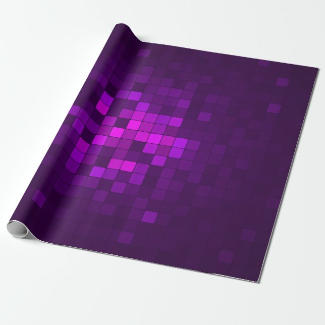 Abstract square mosaic. background,abstract,violet wrapping paper (Unrolled)