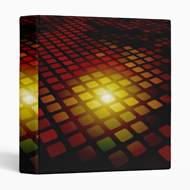 Abstract Square Pattern Binder (Front/Spine)