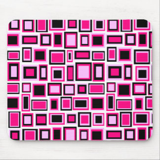 Abstract square pattern mouse mouse pad