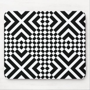 Abstract square pseudo chess table mouse pad