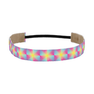 Abstract square vector mosaic athletic headband