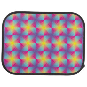 Abstract square vector mosaic car mat