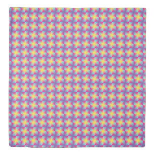 Abstract square vector mosaic duvet cover