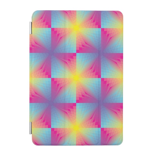 Abstract square vector mosaic iPad mini cover (Front)