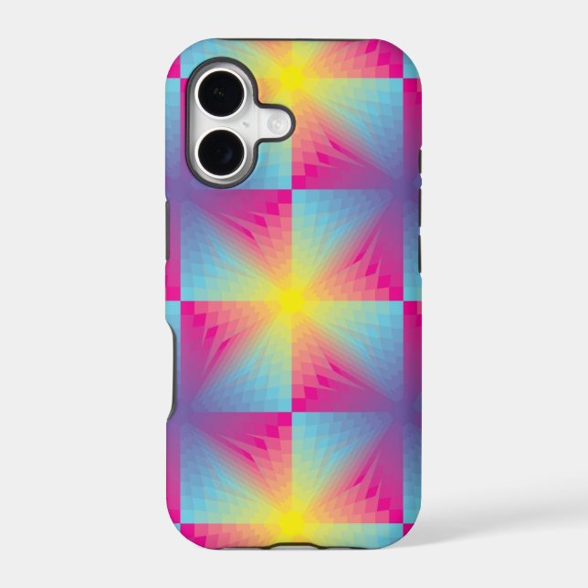 Abstract square vector mosaic iphone case (Back)