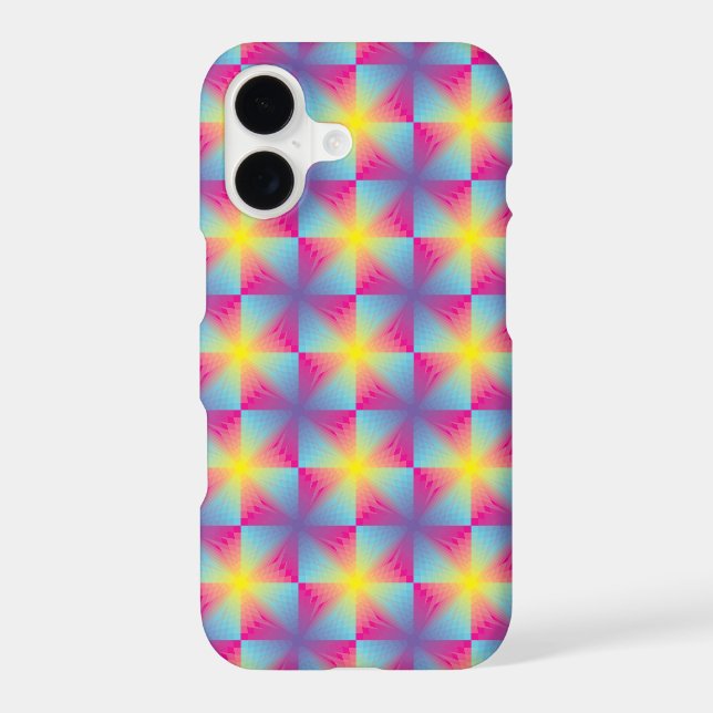 Abstract square vector mosaic iphone case (Back)