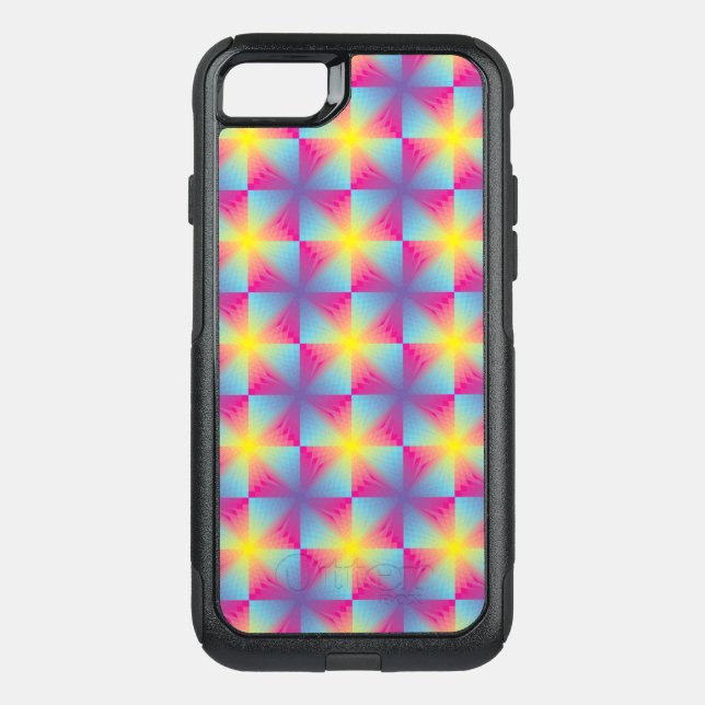 Abstract square vector mosaic otterbox iPhone case (Back)