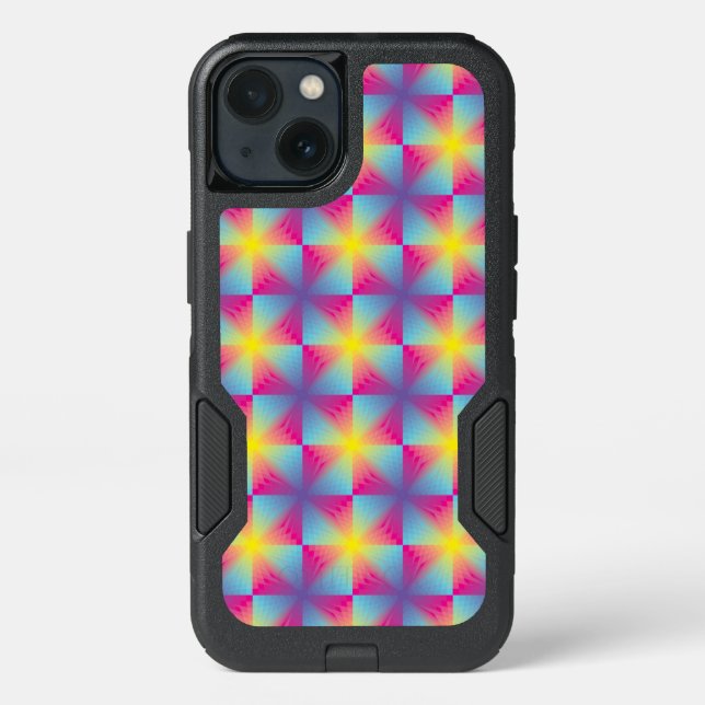 Abstract square vector mosaic otterbox iPhone case (Back)
