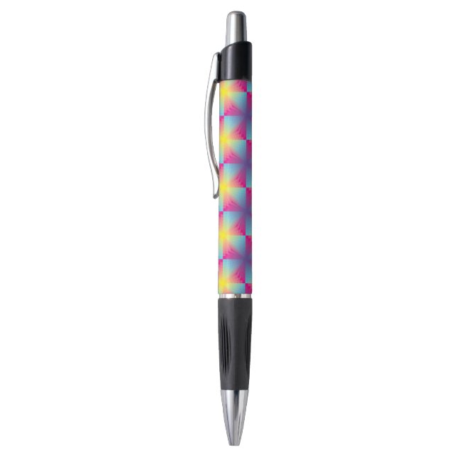 Abstract square vector mosaic pen (Top (Vertical))
