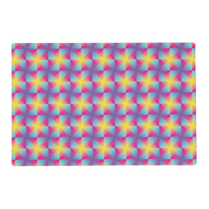 Abstract square vector mosaic placemat