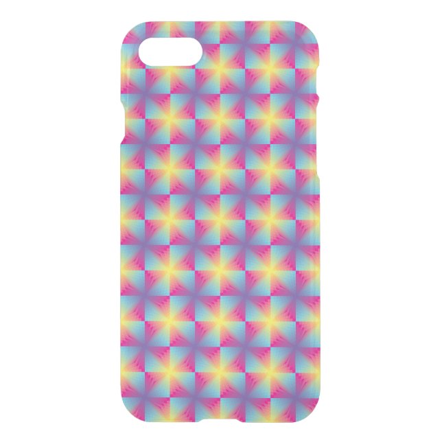 Abstract square vector mosaic uncommon iPhone case (Back)
