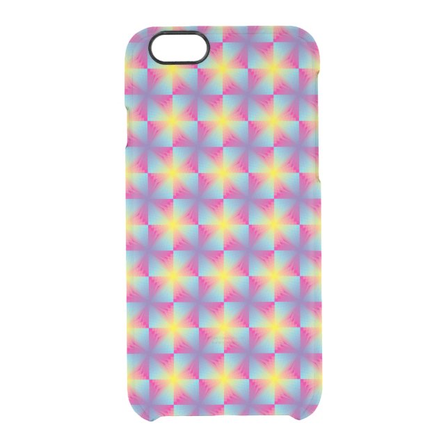 Abstract square vector mosaic uncommon iPhone case (Back)
