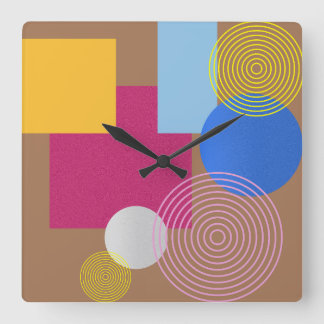 Abstract Square Wall Clock