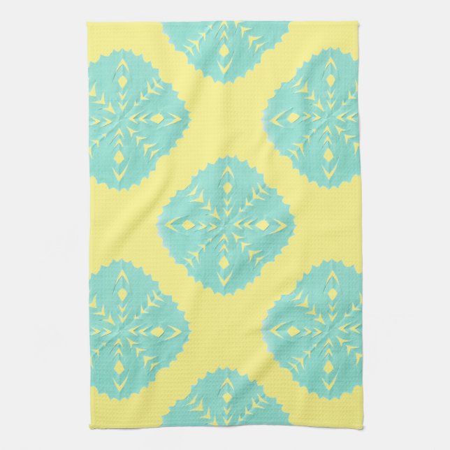 ABSTRACT SQUARE WYCINANKI BL TOWEL (Vertical)