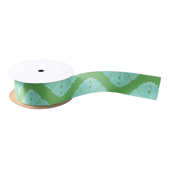 ABSTRACT SQUARE WYCINANKI SATIN RIBBON (Spool)