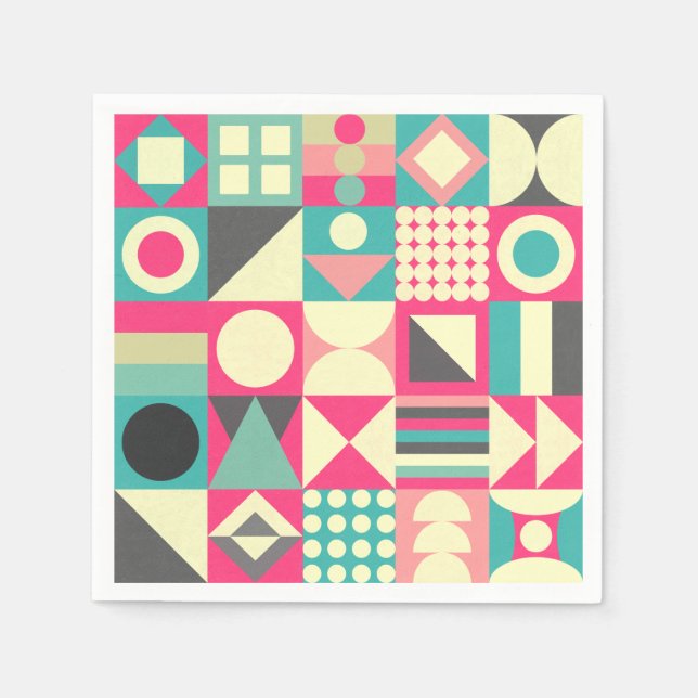 Abstract Squares 110419 Napkins (Front)