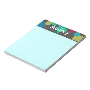 Abstract Squares & Dots Notepad
