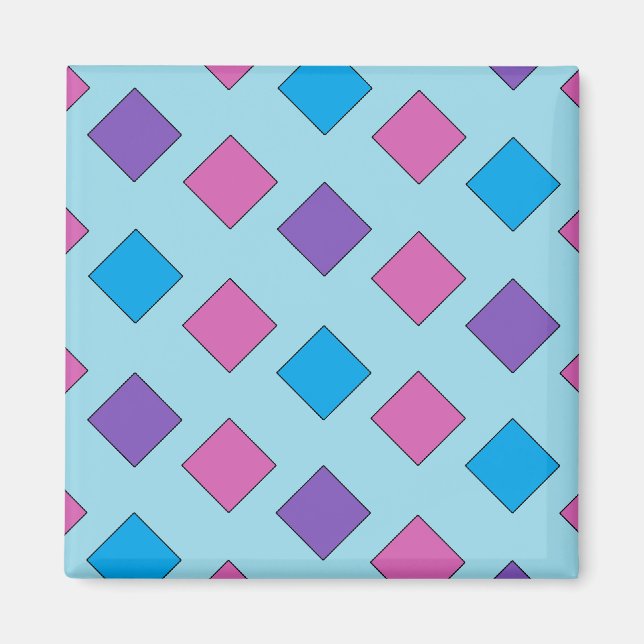 Abstract Squares Magnet (Front)