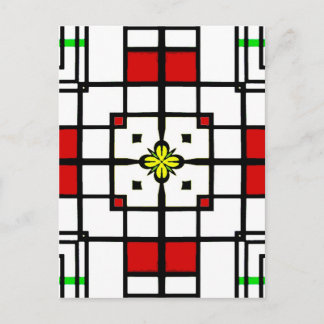 Abstract Squares Postcard