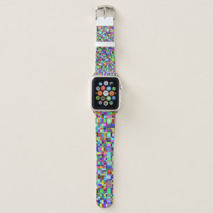 Abstract Squares Shapes Multicolor Pattern Apple Watch Band