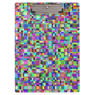 Abstract Squares Shapes Multicolor Pattern Clipboard