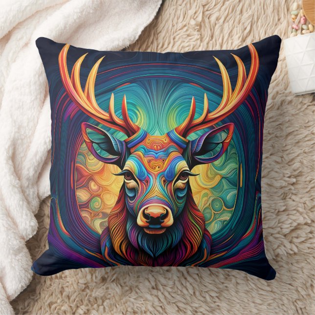 ABSTRACT STAG CUSHION (Blanket)