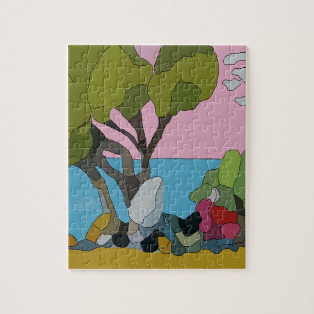 Abstract Stain Glass Jigsaw Puzzle (Vertical)