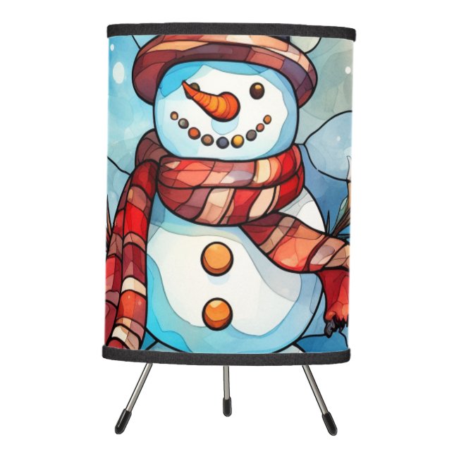 Abstract Stained Glass Christmas Lamp (Front)