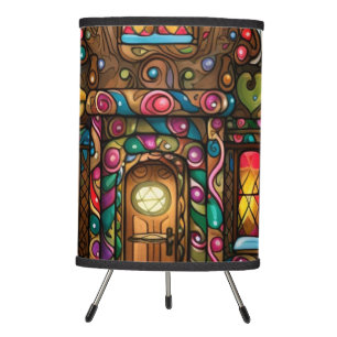 Abstract Stained Glass Christmas Lamp