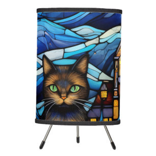 Abstract Stained Glass Christmas Lamp