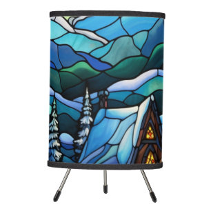 Abstract Stained Glass Christmas Lamp