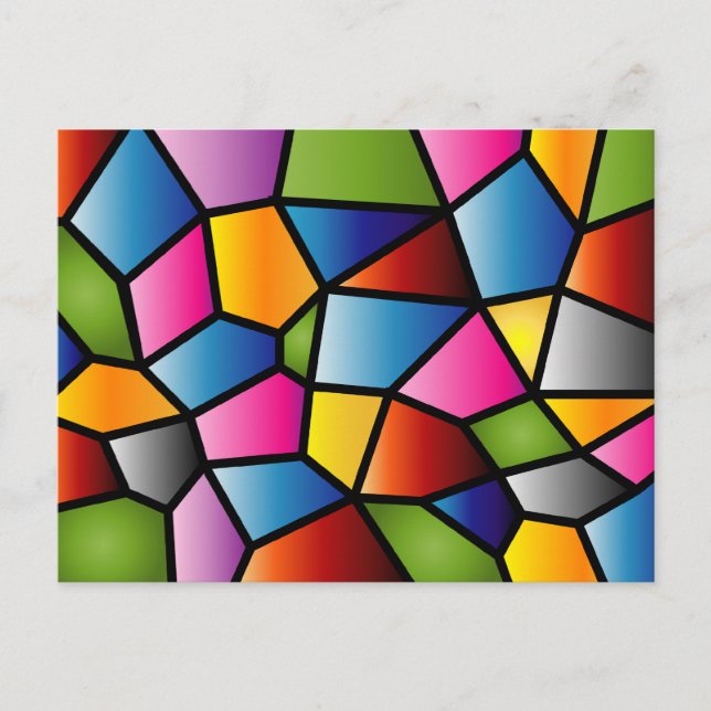 Abstract Stained Glass Postcard (Front)