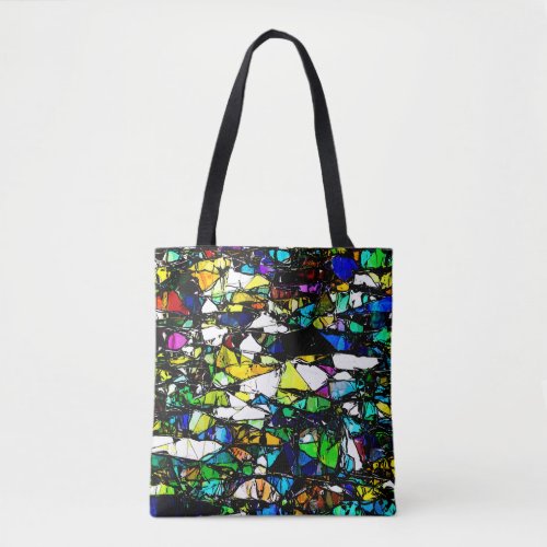 Abstract Stained Glass Tote Bag