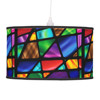 Abstract Stained Glass Window Lamp