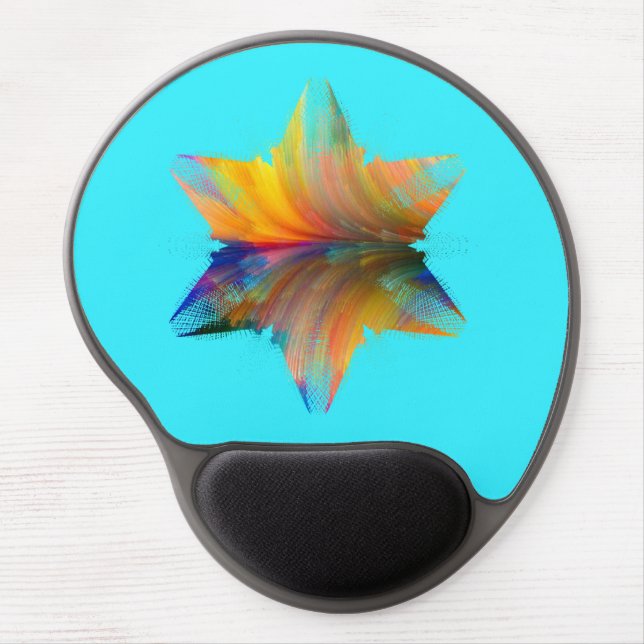 Abstract Star 45 Gel Mousepad  (Front)