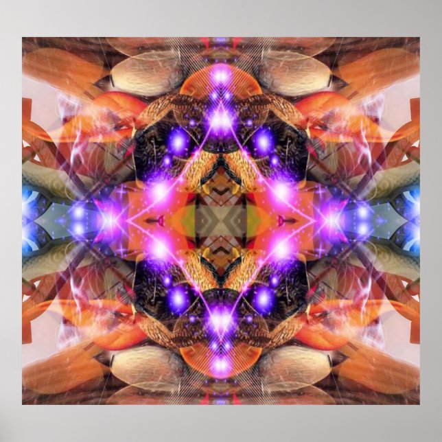 Abstract Star Poster (Front)