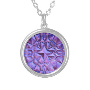 Abstract Star Silver Plated Necklace