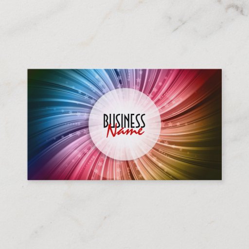 Customizable Abstract Starburst Business Card
